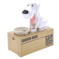 thumbnail image 1 of iBot My Dog Piggy Bank - Robotic Coin Munching Toy Money Box, White, 1 of 1
