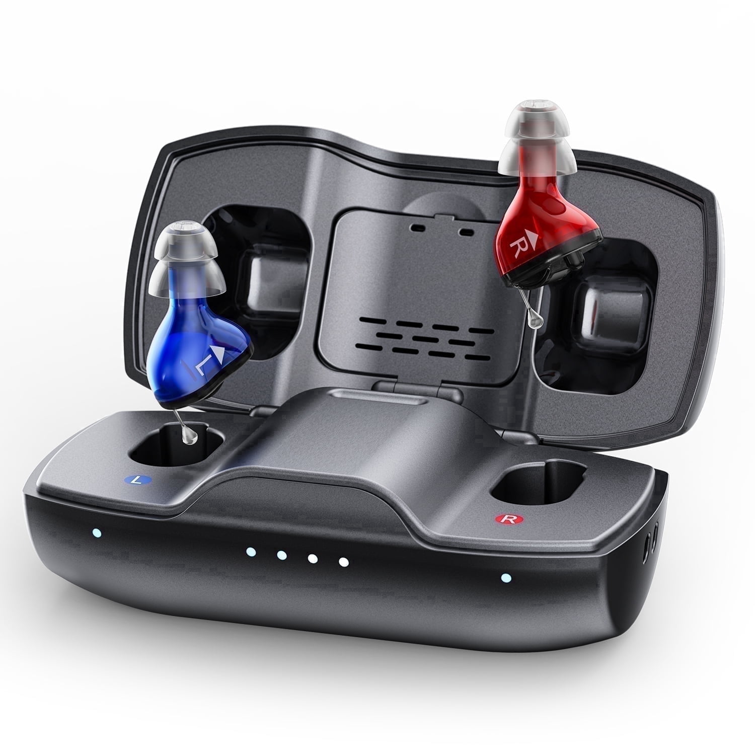 iBstone Nova CIC Hearing Aids for Seniors & Adults, Completely-in-Canal Aids, Rechargeable, OTC, Pair