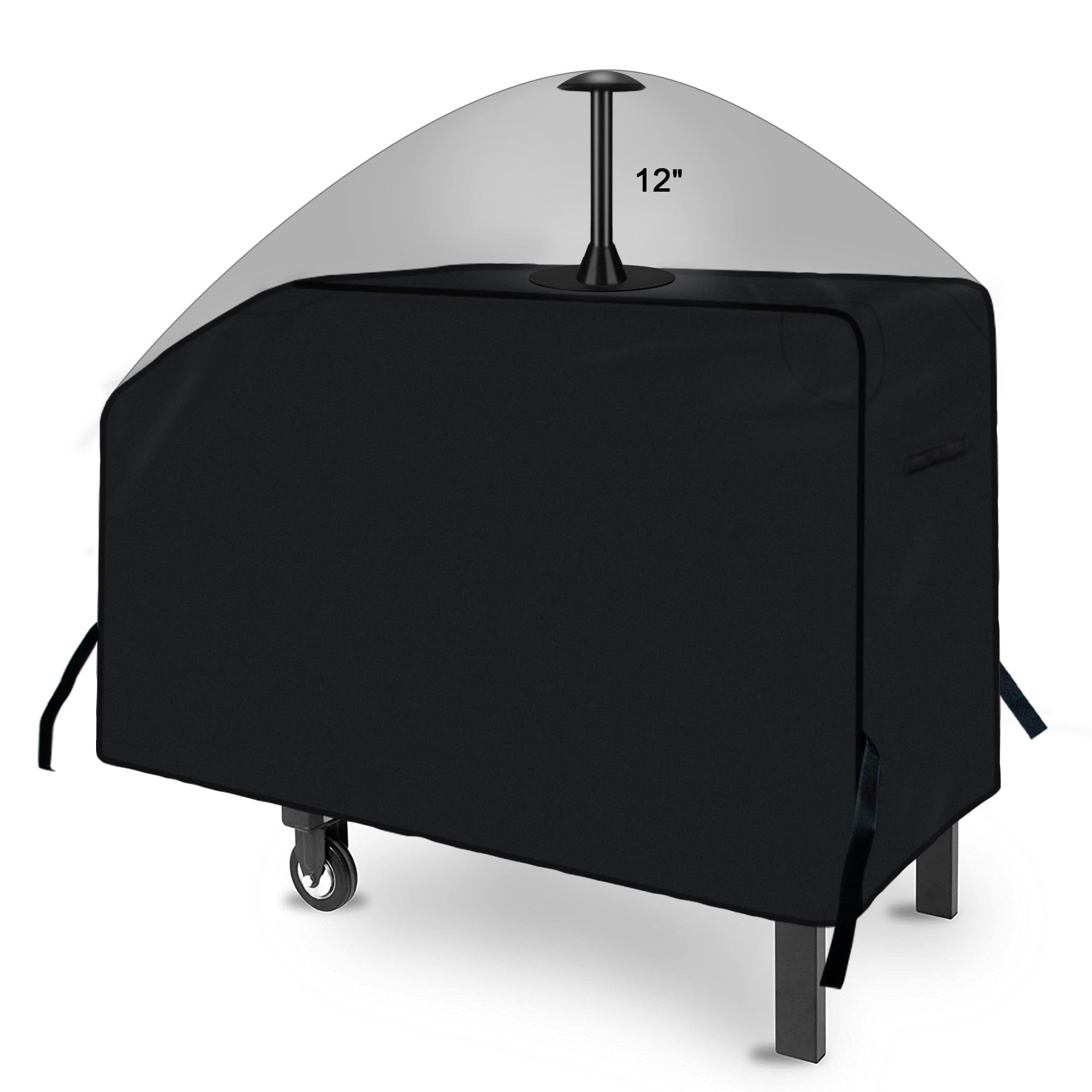 iCOVER 28 inch Griddle Cover, 600D Heavy Duty Waterproof Anti-UV Canvas Flat Top BBQ Cover for Blackstone 28" Outdoor Cooking Gas Grill Griddle Station with Support Pole