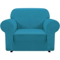 thumbnail image 1 of iCOVER Chair Sofa Slipcover, One Piece High Stretch Armchair Couch Cover, Machine Washable Spandex Jacquard Fabric, Bottom Elastic Easy to Install, Non-Slip Furniture Protector,Navy, 1 of 3