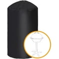 thumbnail image 1 of iCOVER Round Grill Cover-19.5"(Dia) 32"(Tall) Water Proof Heavy Duty Outdoor Canvas BBQ Grill Cover Dome Smoker Cover for George Foreman Gfo3320 Gfo240 or Similar Size Grills., 1 of 5
