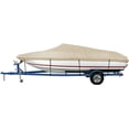 thumbnail image 1 of iCOVER Trailerable Boat Cover, Waterproof Heavy Duty Marine Grade Canvas 20ft-23ft Long and 100" Wide, 1 of 5