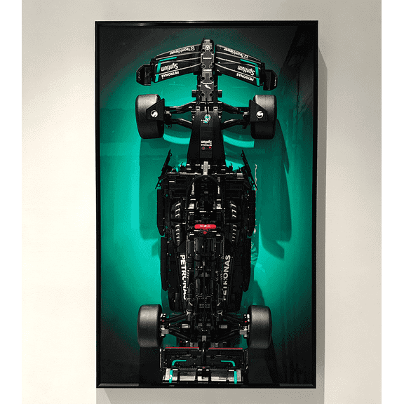 iCUANUTY Display Wallboard for Lego Technic AMG F1 W14 E Race Car 42171, Adult Collectibles Car Wall Mount for Building Blocks, Gifts for Lego Lovers (Only Display Wallboard)
