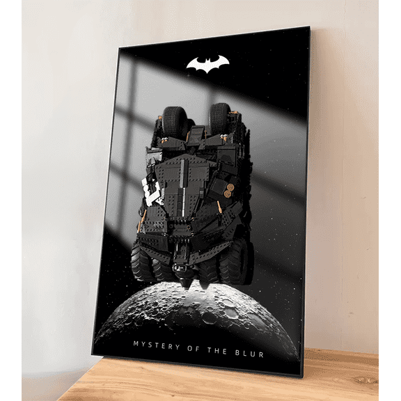 iCUANUTY Display Wallboard for Lego Technic DC Batman Batmobile Tumbler 76240, Adult Collectibles Car Wall Mount for Building Blocks frame, Gifts for Lego Lovers (Only Display Wallboard)