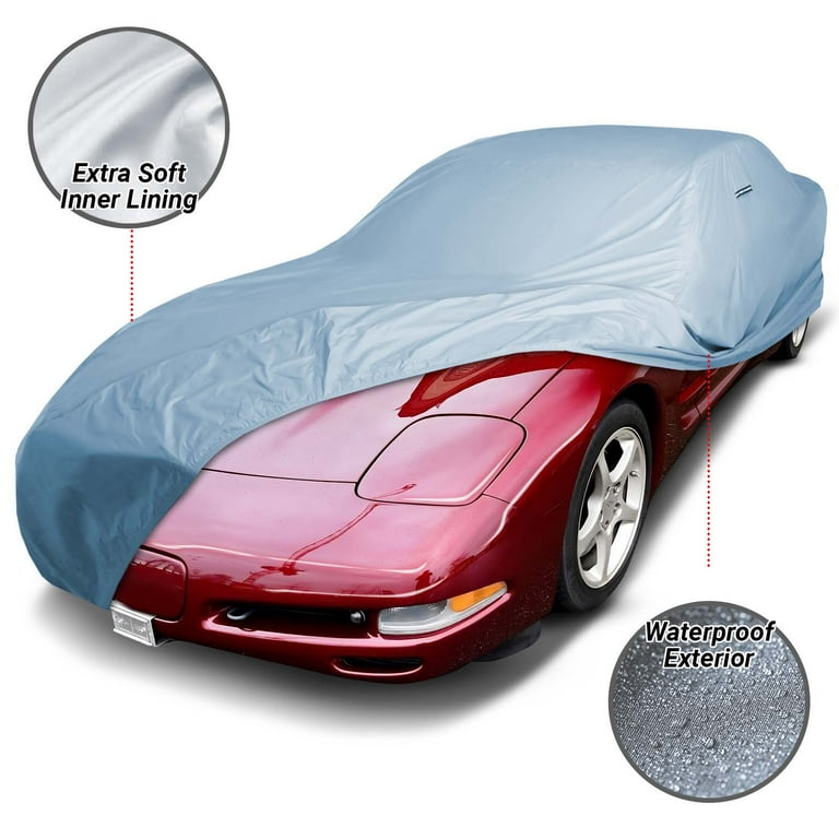 iCarCover Custom Fit Car Cover for 1973 1983 Chevy Corvette C3 Waterproof Standard Car Cover
