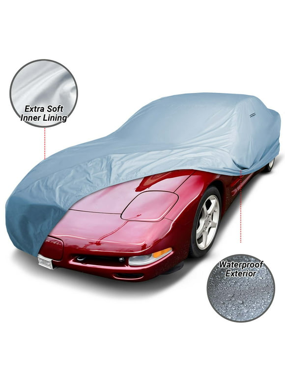 iCarCover Custom Fit Car Cover for 1973-1983 Chevy Corvette C3 Waterproof Standard Car Cover