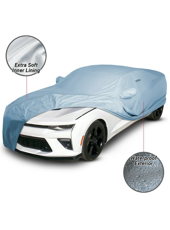 iCarCover Custom Fit Car Cover for 2016-2022 Chevy Camaro Waterproof Standard Car Cover