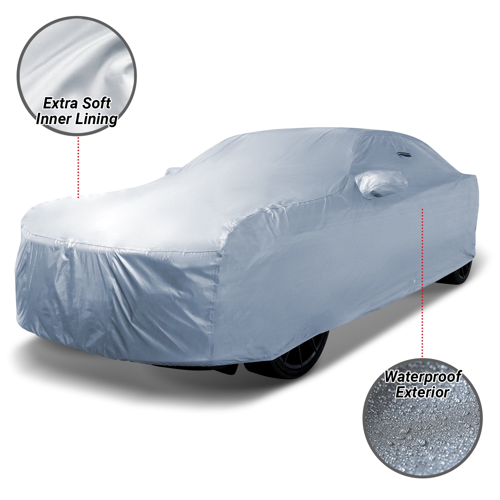 iCarCover Custom Fit Car Cover for 2017 2023 Alfa Romeo Giulia Waterproof Standard Car Cover