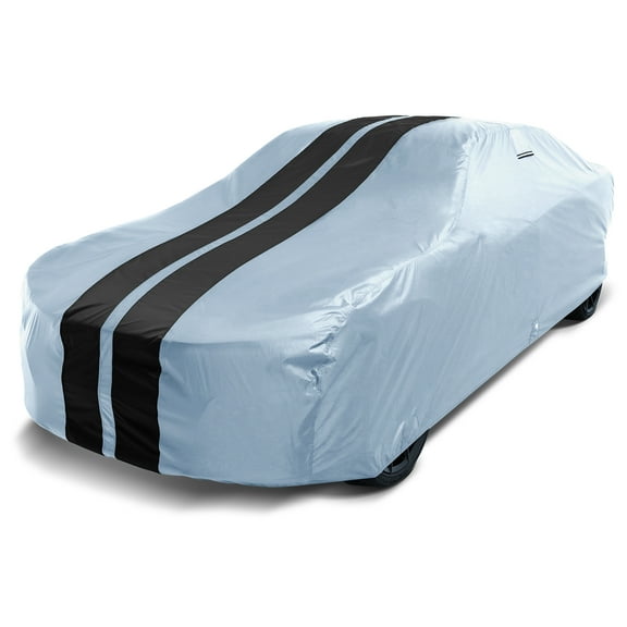 iCarCover Waterproof Custom Fit Premium Car Cover for 1971-1977 Triumph TVR 2500M (Gray / Black)