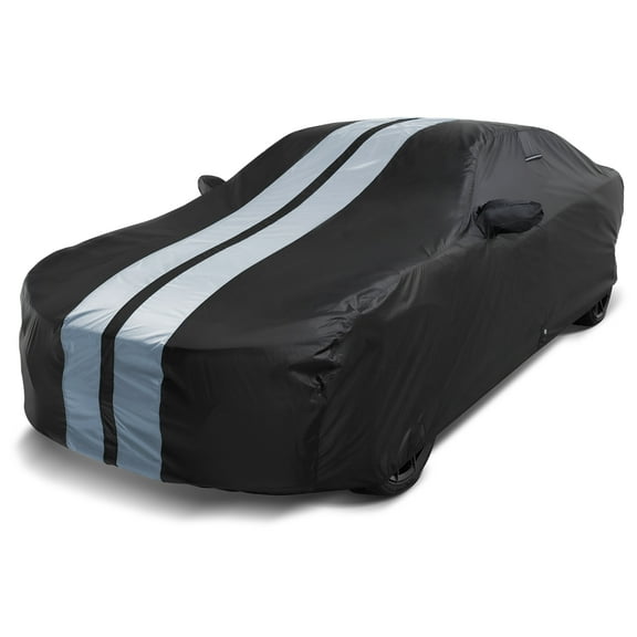 iCarCover Waterproof Custom Fit Premium Car Cover for 2004-2011 Mazda RX-8 (Black / Gray)