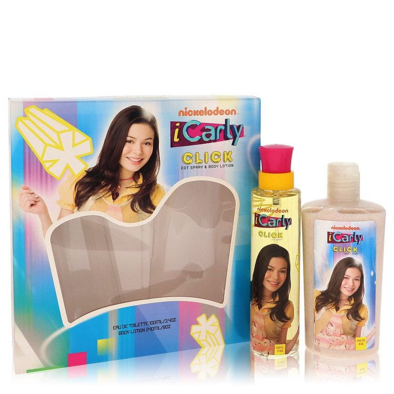 iCarly Click by oz Lotion Son for 8 De + Body Spray Gift Women Toilette & oz Set 3.4 Marmol -- Eau