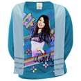 thumbnail image 1 of iCarly - Rainbow Stripe Girls Youth Long Sleeve T-Shirt w/ Scarf, 1 of 1