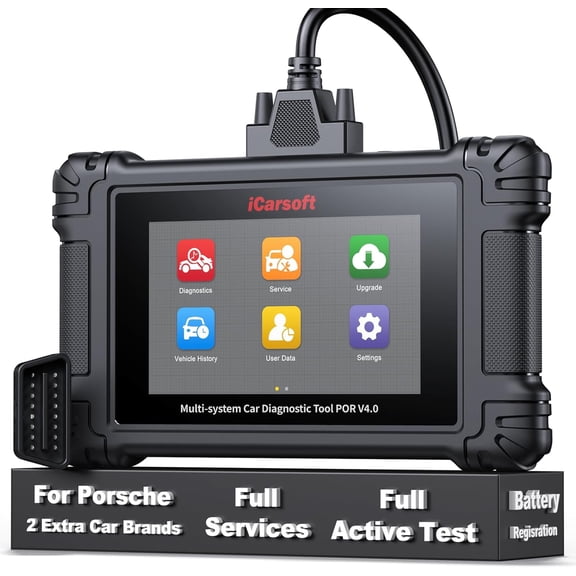 iCarsoft POR V4.0 Automotive Diagnostic Tool with Bidirectional Diagnostic, All System Full Active Tests