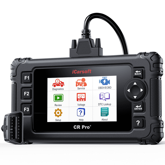iCarsoft Pro+ OBD2 Scanner Diagnostic Tool for All Vehicles, Bidirectional Scan Tool, All Systems, 21+ Reset+Extra 38 Services, Active Test,- Lifetime Free Update&Hardware Repair