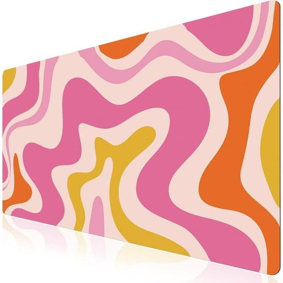 iCasso Desk Matt for Desktop, Desk Mat, Desk Pad Mat, Large Mouse Pad for Desk, XXL Big Desk Mat, Full Desk Mousepad, Non-Slip Base Keyboard Pad for Computer, Working, Office, Home (Topographic)
