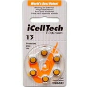 iCellTech Size 13 Hearing Aid Batteries (24 batteries)