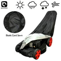 iClover 75.2"x 26.4" Waterproof Push Lawn Mower Cover Rain Snow UV Protection Universal Fit with Buckle & Cover Storage Bag - Black