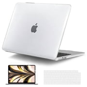 IC ICLOVER for MacBook Air 13 inch Case A3240 A3113 A2681 (2025 2024 2023 2022 Release), Snap on Hard Shell & Keyboard Cover & Screen Film for MacBook Air 13.6" M2 M3 M4 Chip, Clear