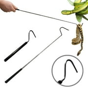 iClover Snake Hook Premium Extra Long Collapsible Stainless Steel Extends to 39.3 inch Lizard Herp Tools Reptile Handle Hook