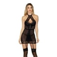 thumbnail image 1 of iCollection Halter Chemise W/ Garters - 7686, 1 of 1