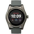 thumbnail image 1 of iConnect by Timex Gunmetal Round Touchscreen Smartwatch, Gray Silicone Strap, 1 of 3