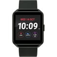 thumbnail image 1 of iConnect By Timex Classic Square Smartwatch with Heart Rate & Two-Way Bluetooth Calling 40mm – Black with Black Strap, 1 of 3