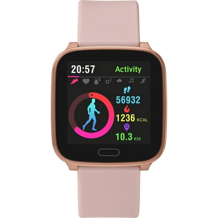 iConnect by Timex Active Smartwatch with Heart Rate, Notifications & Activity Tracking 37mm – Rose Gold-Tone with Blush Resin Strap