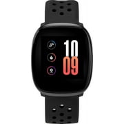 iConnect by Timex Premium Active Smartwatch with Touchscreen & Heart Rate 36mm   Black with Black Silicone Strap