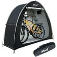 thumbnail image 1 of iCool Outdoor Bike Cover Storage Shed Tent, 210D Oxford Thick Waterproof, Storage of 2 Bicycle-Black, 1 of 8