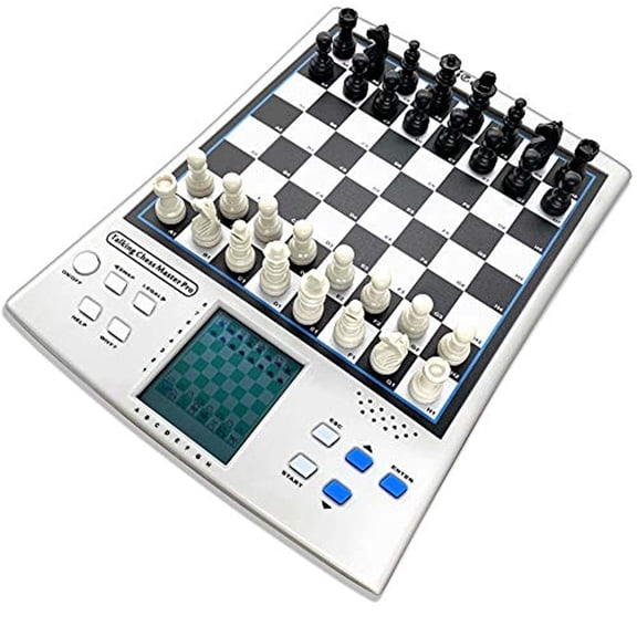 iCore Chess Set Travel Magnetic Chess and Checkers Set Board Games Electronic No Stress Magnetic Chess Set Chess Set for Kids or Adults Chessboards Game