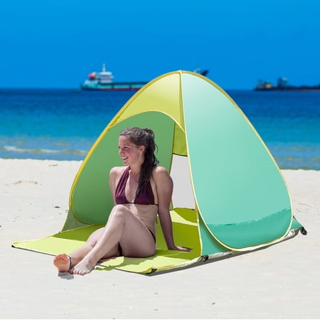 iCorer Automatic Pop Up Instant Portable Outdoors Quick Cabana Beach Tent, Green