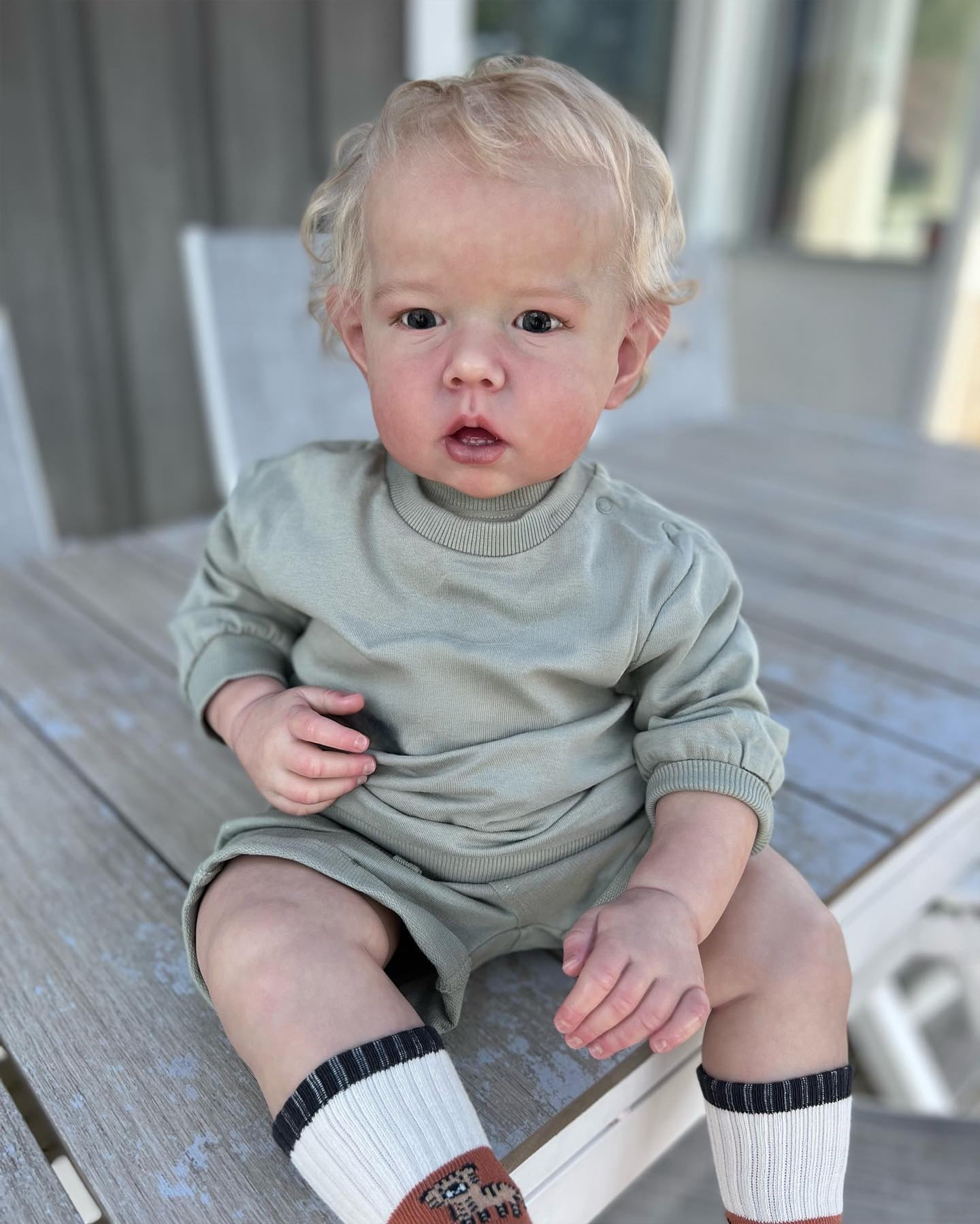 iCradle Lifelike Reborn Baby Dolls Boys Adorable 19 inch 48cm Soft Full Body Vinyl Realistic Newborn Doll That Look Real Life Baby Dolls Toys Birthday Gift for Kids Ages 3+