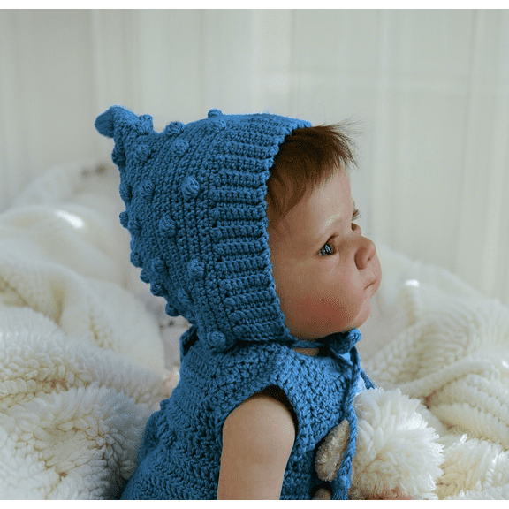 iCradle Lovely 18 Inch 45cm Lifelike Reborn Baby Dolls Girl Soft Full Vinyl Body Rooted Hair Washable Realistic Newborn Babies That Look Real Babies Reborn Doll Birthday Gift for Kids 3+