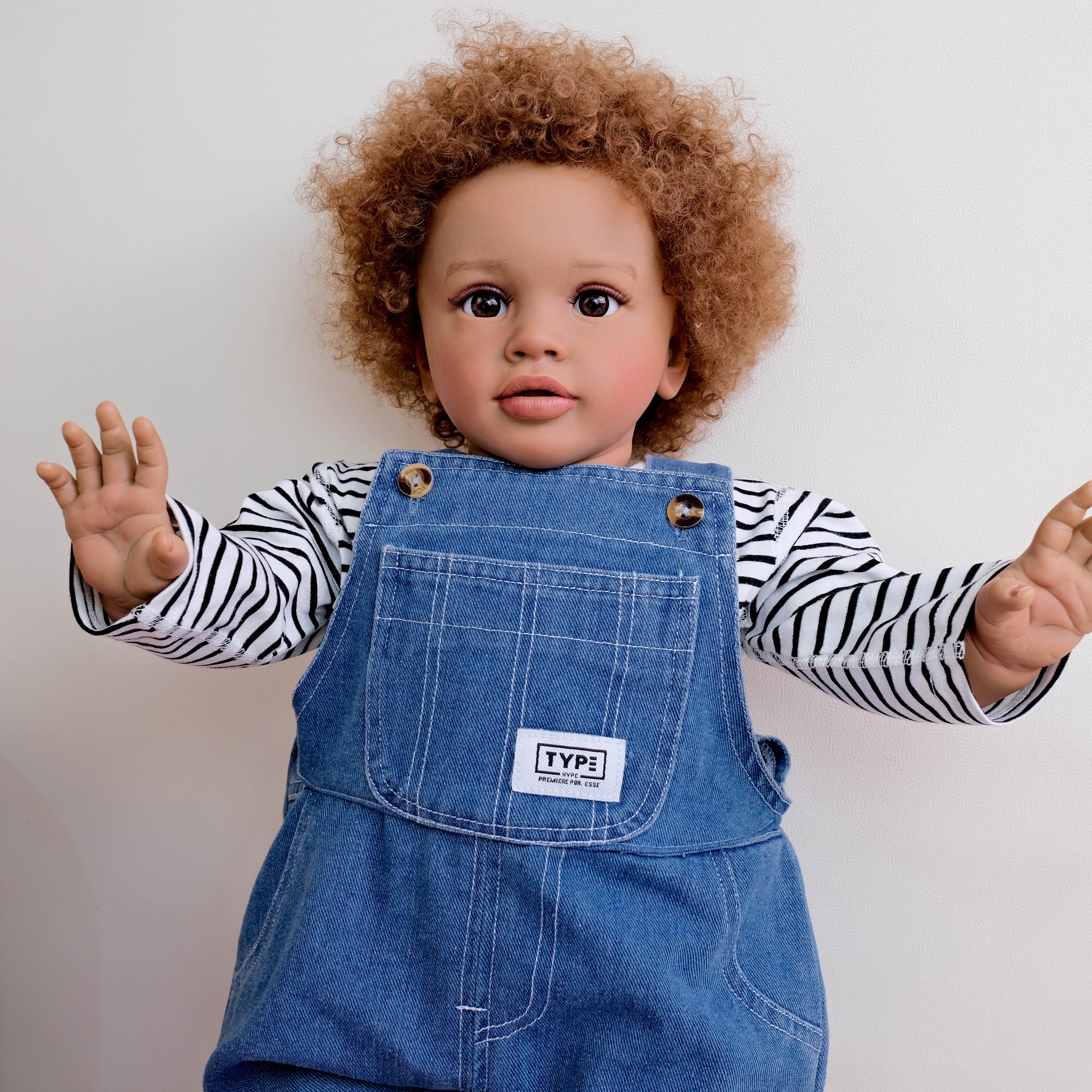 iCradle Lovely Toddler Dolls Girl 26 inch 66CM Real Looking Reborn Baby Doll Soft Vinyl Newborn Baby Doll Cloth Body Handrooted Hair Babies Gifts for Kids Age 3+