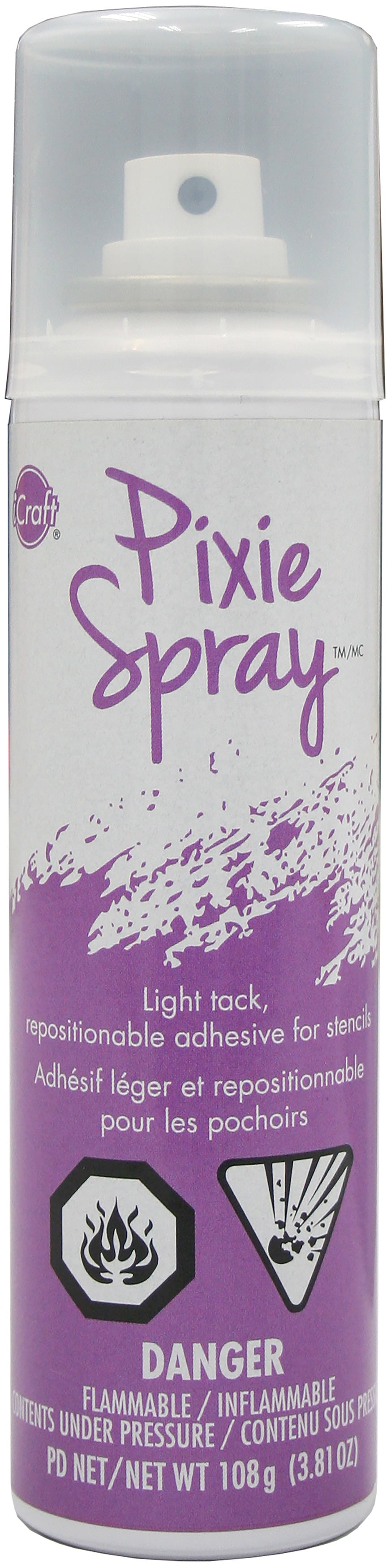 iCraft Removable Pixie Spray For Stencils 3.8oz-Canada Version 