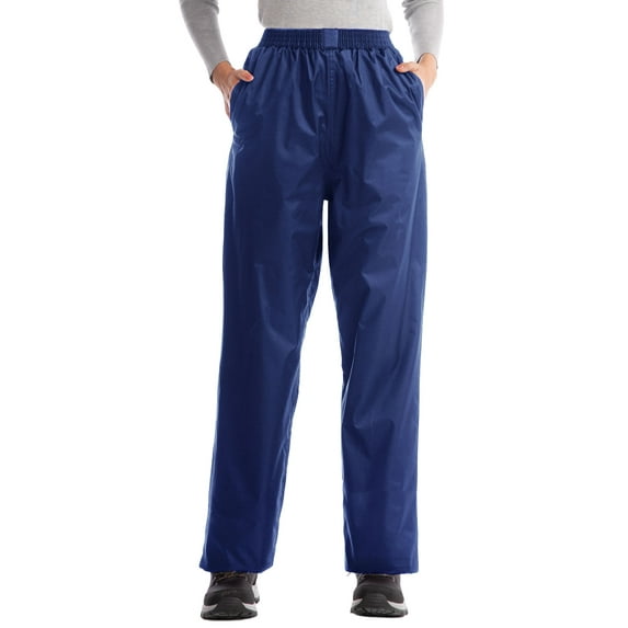 iCreek Women's Rain Pants Waterproof Hiking Pants Windproof Lightweight Over Pants Work Rain Outdoor for Golf, Fishing