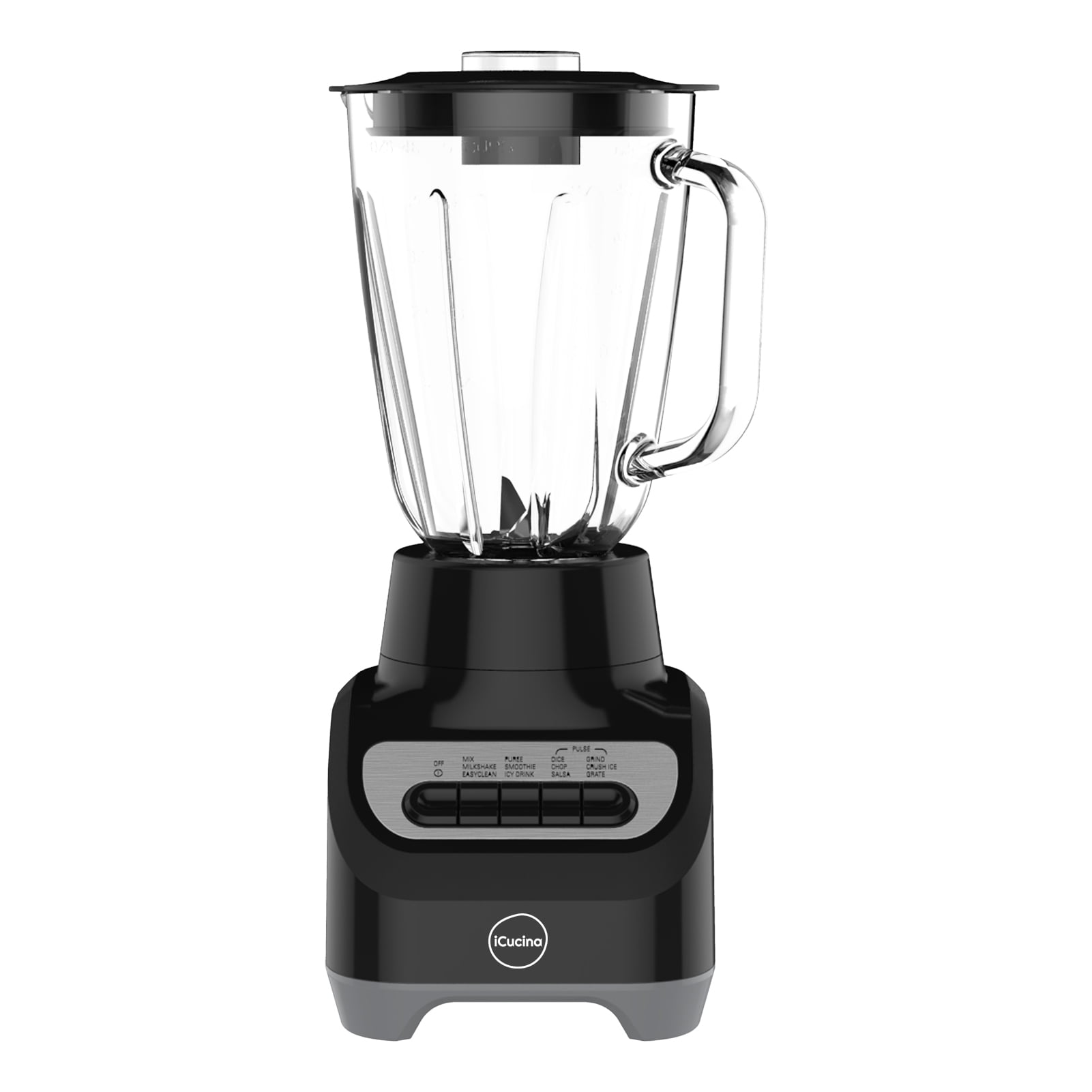 Mounchain Smoothie Blender for Kitchen, 1500W Countertop Blenders for  Shakes Smoothies with 4 Presets, 70 Oz Glass Jar Ice Fruit Blender  Adjustable Speeds Control 