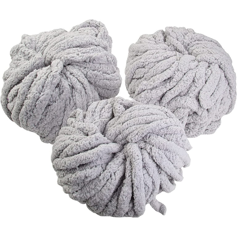 4 Skeins BATELO Crochet Yarn,Blanket Yarn,Knitting Yarn,Chenille Yarn,Baby  Yarn for Crocheting Soft Fluffy Bed Sofa Home Decor DIY（White) :  : Home & Kitchen