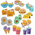 thumbnail image 1 of iDIY Kawaii Iron on Patches (24 Pack)- 12 Cute Sew On Patch Food Designs in 2 Sizes (2" & 2.5") Craft Kit for Clothing, Accessories & School Supplies, 1 of 5