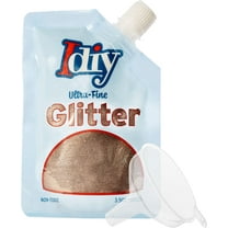 iDIY Ultra Fine Glitter (100g, 3.5 oz Pouch) w Easy-Pour Bag and Funnel - Spiced Copper Extra Fine - Perfect for DIY Crafts, School Projects, Decorations, Resin - Great Stocking Stuffer for Crafters