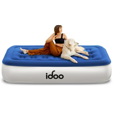 iDOO 13" Air Mattress, Twin Blow up Mattresses with Built-in Pump, 550LB Max