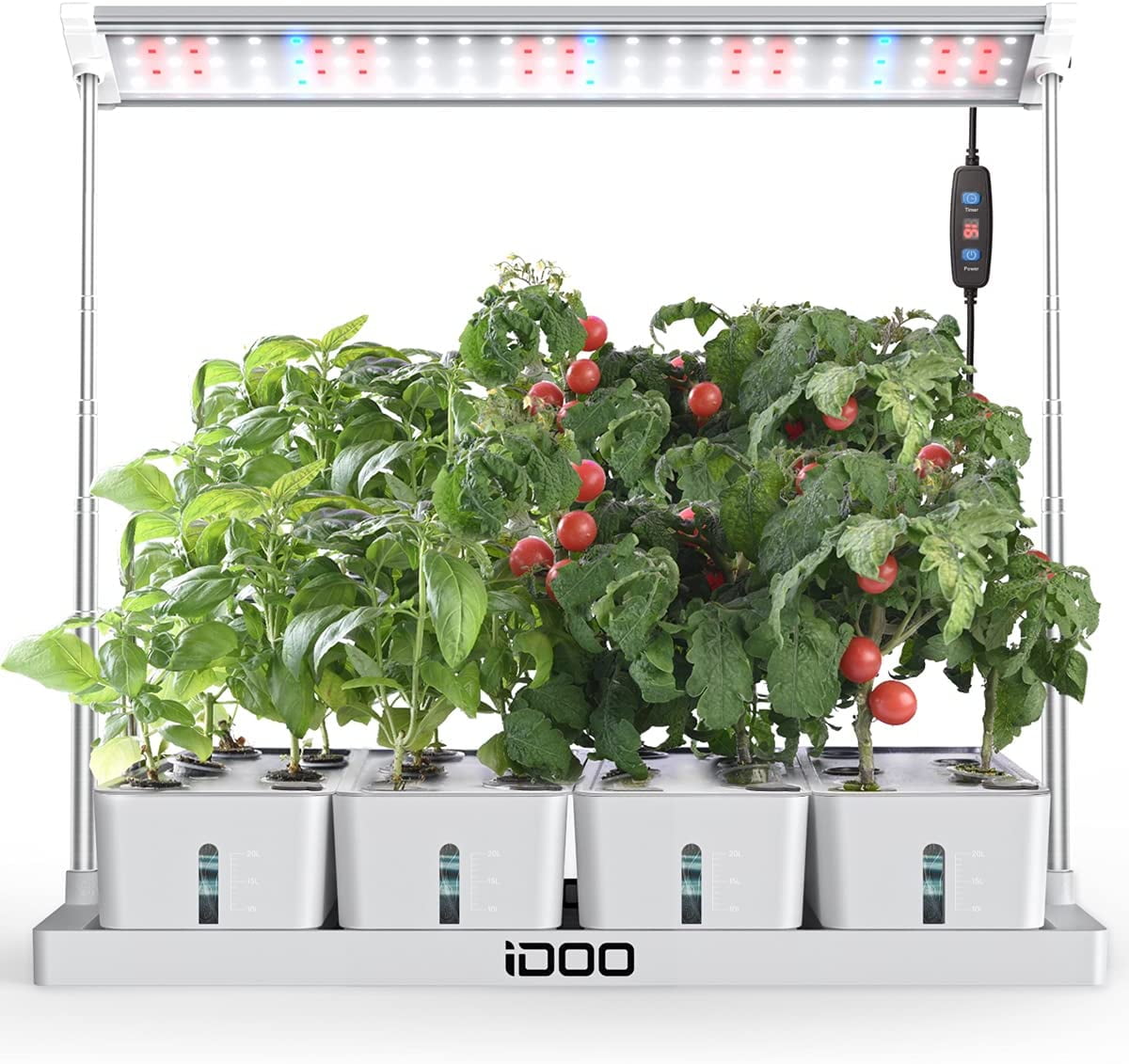 iDOO 20 Pods Hydroponics Growing System with LED Grow Light, 27