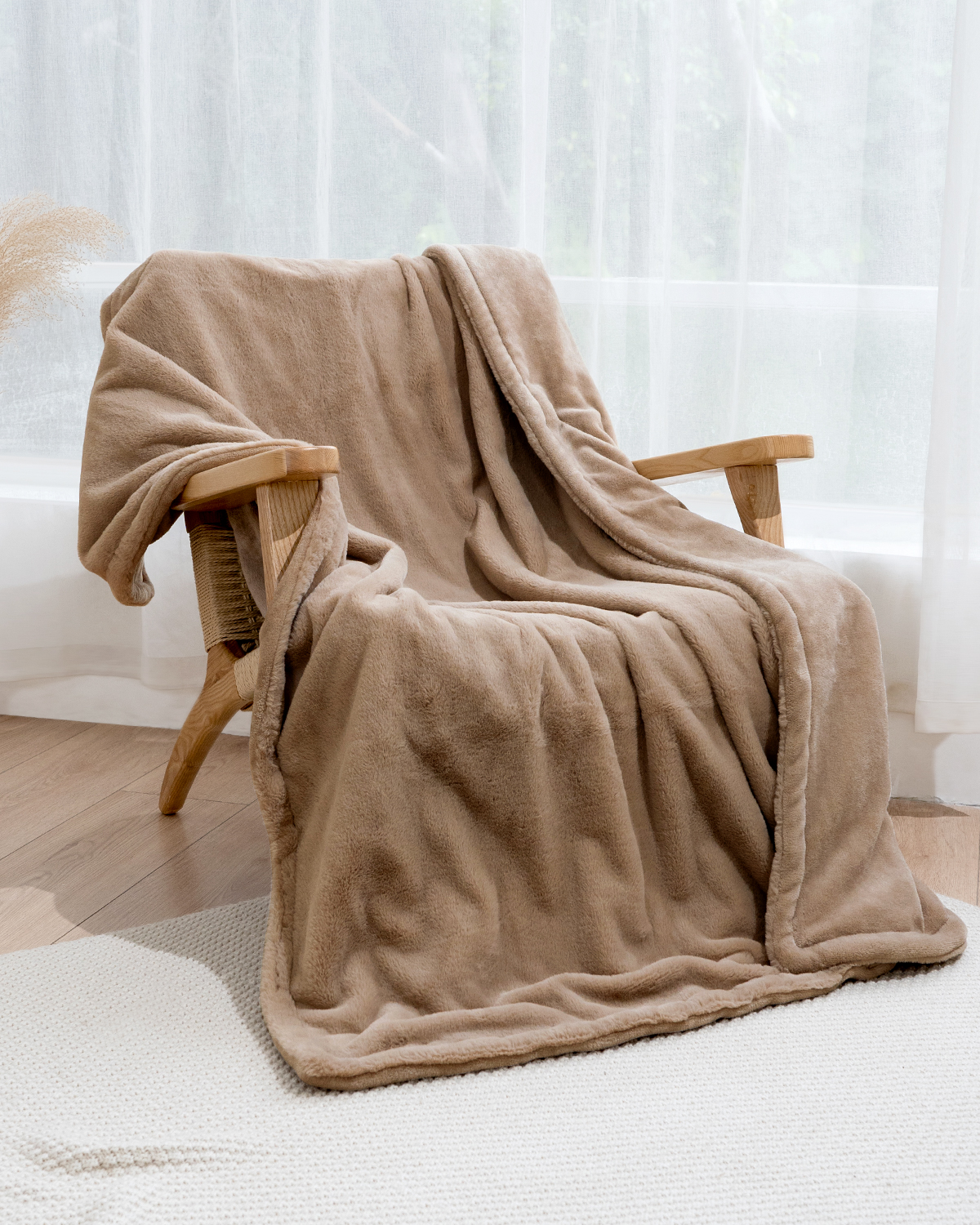 VIPEX Electric Heated Throw Blanket, 50in x 60in Fast Heating Flannel