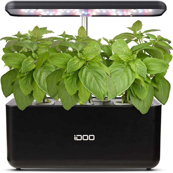 iDOO 7Pods Mini Indoor Garden Kit, Hydroponics Growing System, Smart Herb Garden Planter with LED Light