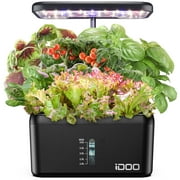 iDOO 8 Pods Hydroponic Growing System, Indoor Herb Garden Kit with Automatic Timer LED Grow Light