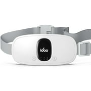 iDOO Cordless Electric Heating Pad for Cramps, 3 Heat Setting, 3 Massage Modes, FSA HSA Eligible, White