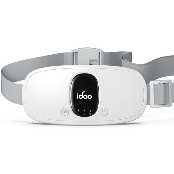 iDOO Cordless Heating Pad for Period Cramps, 3 Heat Setting, 3 Massage Modes,Birthday Christmas Gifts for Girlfriend Mom Wife Women, FSA HSA Eligible, White