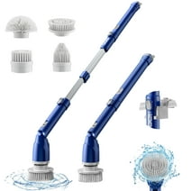 iDOO Electric Spin Scrubber, Cordless Shower Scrubber Bathroom Cleaning Brush with Adjustable Extension Handle for Bathtub, Tile, Floor