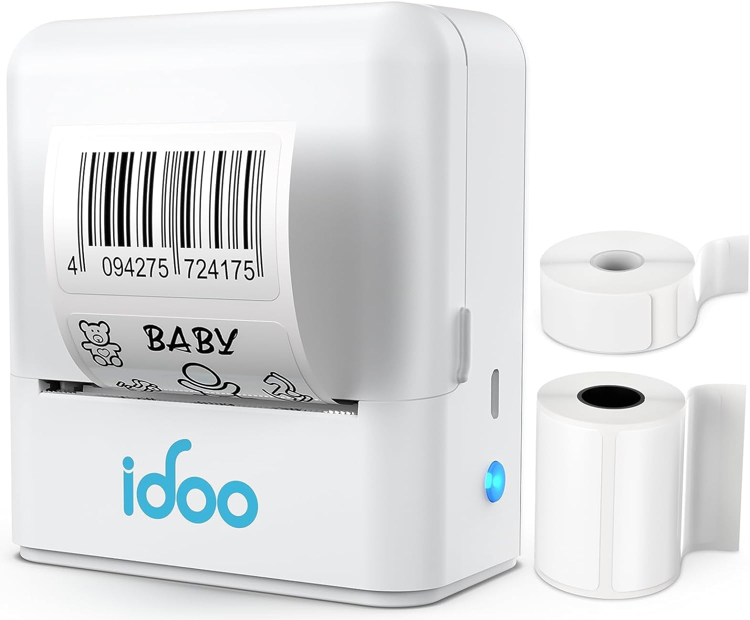 iDOO Smart Thermal Label Printer, Portable, Inkless, Rechargeable, for  Organizing Storage Office Home 