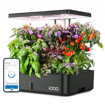 iDOO WiFi 12 Pods Hydroponics Growing System, Smart Indoor Grow System Kit with APP Control